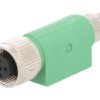 Adapter M8 Pin4, Proste, 30Vac, 4A, -2590C, 30Vdc Sac-4P-M8ms-M12fs