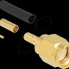 91788 RP-SMA plug for crimping RG-174 / RG-316 with matching shrink tu