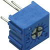 Cermet trimmer potentiometer, 1 kΩ, 0.5 W, THT, on top, 3362P-1-102LF