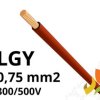 Przewód LGY 0,75 mm2 brązowy (300/500V) jednożyłowy linka H05V-K (krążki 100m) 5907702813509 ELEKTROKABEL