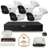 Zestaw Monitoringu Ip 4X Kamera Bcs-P-Tip25fsr4-Ai2 + Rejestrator 1Tb