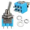 Przełącznik dźwigniowy miniaturowy MTS-202 DPDT ON-ON 6-pin (PRZEL-MTS009)