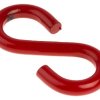 Hak w kształcie litery S Ogniwo łączące łańcucha Ø 6mm Czerwony