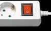 51083 Power strip, 3-way, white, 3-m cable, switch