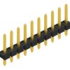 Pin header, 10 pole, pitch 2.54 mm, straight, black, 10058359