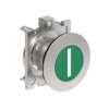 Metalowy przycisk płaski fi30mm kryty samoczynny powrót z symbolem I Zielony LPFB1113