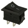 Przełącznik; klawiszowy (kołyskowy); KCD1-101-00; ON-OFF; 1 tor; czarny; bez podświetlenia; bistabilny; konektory 4,8x0,8mm; 13x