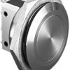 Vandal-proof pushbutton, 1 pole, silver, unlit , 5 A/250 V, mounting Ø 25.8 mm, IP66, MP0038
