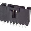 Pin header, 8 pole, pitch 2.54 mm, straight, black, 103908-7