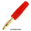 Wtyk banan 2mm czerwony