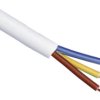 PVC sheathed cable H03VV-F 3 G 0.75 mm², unshielded, white, H03VV-F 3G0,75 WEISS