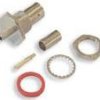 BNC panel socket 50 Ω, RG-174A, RG-188A, RG-316, URM-95, crimp connection, straight, 1-1337548-0