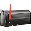 Burg Wächter 18610 US-BOX 891S Steel Mailbox Black Large Capacity
