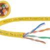 Kabel UTP kat.5e U/UTP 4x2x0,5 żółty Molex /305m/