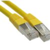 Patchcord Ftp Kat.5E Kabel Sieciowy Lan 2X Rj45 Linka Żółty 0,5M