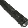 Fiberglass braided sleeve, inner Ø 5 mm, gray, halogen free, -30 to 250 °C, 06370110013