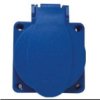 Gniazdo Tablicowe 10/16A 2P+Z Schuko 230V Niebieskie Ip54