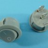 10A/250V HQ GREY ON-OFF 2-PIN/2-POZ OKR.