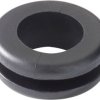 Przepusty uszczelniające HellermannTyton, HV1208-PVC-BK-M1, 633-02080, (Ø x W) 14 mm x 8 mm, czarny, 1 szt.