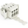 Socket header, 3 pole, pitch 3.5 mm, angled, light gray, 734-103/037-000/032-000