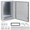 Obudowa hermetyczna rozdzielnica metalowa z płytą montażową 800x600x250mm IP65 natynkowa szara NEKU