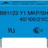 MKP suppression capacitor, 1 nF, ±20 %, 500 V (AC), PP, 15 mm, B81123C1102M000