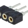 gniazdo precyzyjne proste 1x3 piny R=2,0mm 831-41-025-10-001000 MILL-MAX