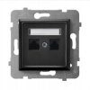 ARIA czarny GPK-2U/K/m/33 Gniazdo 2xRJ45 OSPEL