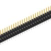 Pin header, 30 pole, pitch 2.54 mm, straight, black, SL507130S