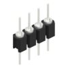 Pin header, 4 pole, pitch 2.54 mm, straight, black, MK 05 4 Z