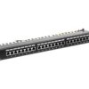 Patch Panel Kompletny 19 Cali 24X Rj45 S/Ftp Kat. 6 1U Z Tacką Czarny (Ral...