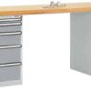 System banków komercyjnych COMBI, 2 obudowy model 1 z solidną płytą podstawy, szer. X gł. X wys. = 2000 x 700 x 840 mm M