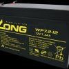 WP 7,2-12 Maintenance-free rechargeable lead-fleece battery, 7.2 Ah, 12 V