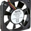 DC axial fan, 12 V, 50 x 50 x 10 mm, 14.3 m³/h, 25 dB, ball bearing, SEPA MFB50E12A