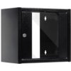 Szafa Wisząca Rack 10 6U 300Mm Drzwi Szklane Czarna Netrack S-Line