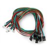 DFRobot Gravity - przewód połączeniowy czujnika do Arduino - 4-pinowy - I2C/UART - 50cm - 10szt. - FIT0773