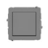 Deco Mechanizm Łącznika Schodowego (Jeden Klawisz Bez Piktogramu) Szary Mat...