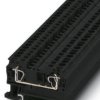 Through terminal block, spring balancer connection, 0.08-6.0 mm², 2 pole, 32 A, 8 kV, black, 3037180