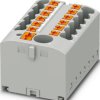 Distribution block, push-in connection, 0.5-10 mm², 40 A, 6 kV, gray, 1221426