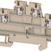 Multi level terminal block, push-in connection, 0.14-1.5 mm², 6 pole, 15 A, 6 kV, dark beige, 2817990000