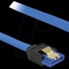85090 SATA 6 GB/s socket straight > SATA socket, bottom 30 cm blue