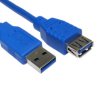 Przedłużacz USB Złącze A USB A Złącze B USB A dł. 1m Przewód przedłużający USB USB 3.0 kolor: Niebieski