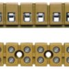 Terminal block, 12 pole, 2.5 mm², clamping points: 24, yellow, screw connection, 24 A, 0243520000