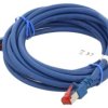 Patch cord S/FTP 6 linka Cu LSZH niebieski 3m 27AWG 803002