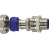 Łącznik do kanałów kablowych HellermannTyton Mosiądz niklowany gwint PG21 25 mm Kanał Poliamid IP66, IP67, IP69K, IP68