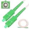 Patchcord LSOH, Jednomodowy, Simplex, G.657A2, 3mm, 25m, biały Extralink SC/APC-SC/APC