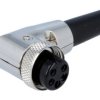 Wtyk mikrofonowe żeńskie 5-pin na przewód kątowe 90 6mm FC684225R