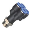 Rozgałęźnik pneumatyczny wtykowy typu Y, G 1/4 GZ do węża fi 4 mm, tworzywo sztuczne