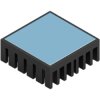 Heatsink, (L x W x H) 24 x 24 x 9 mm, 15.41 K/W, black anodized, 40906112092424
