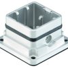 Surface mount housing, size Han-Yellock 10, zinc die casting, push button locking, IP65/IP67, 11200030300